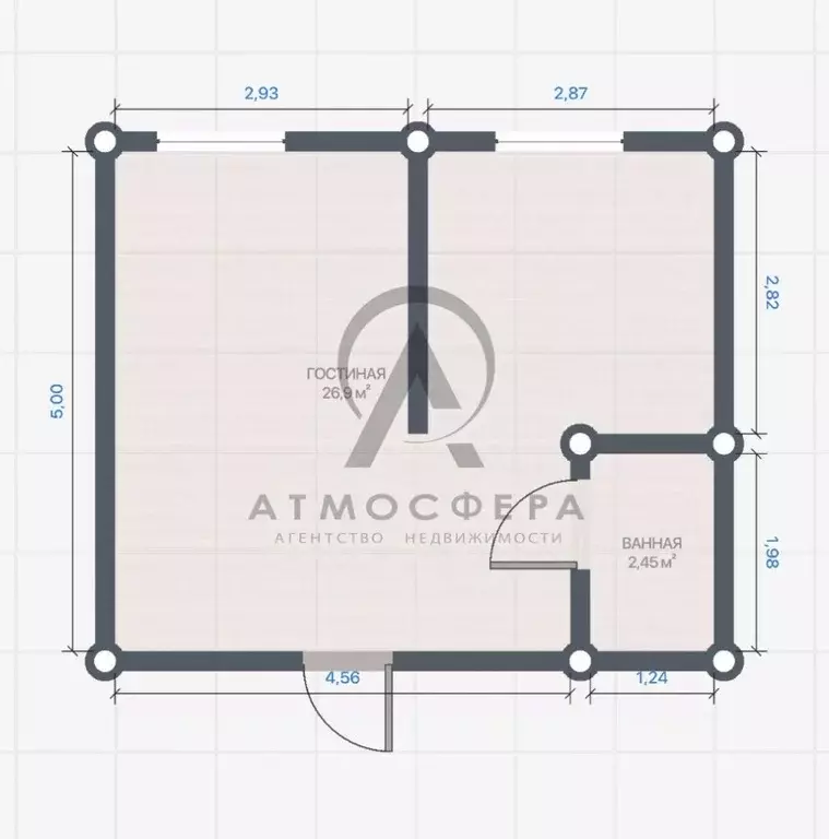 1-к кв. Краснодарский край, Апшеронск ул. Ленина (32.2 м) - Фото 2