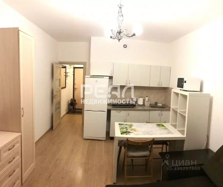 Студия Санкт-Петербург аллея Арцеуловская, 23к1 (25.0 м) - Фото 2