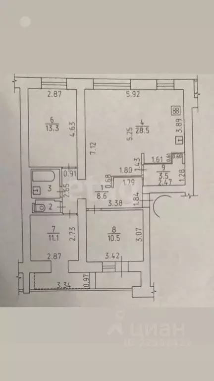 4-к кв. Удмуртия, Ижевск ул. Холмогорова, 33 (79.6 м) - Фото 1