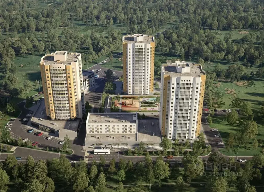 2-к кв. Тверская область, Тверь ул. Коминтерна, 91 (64.34 м) - Фото 1