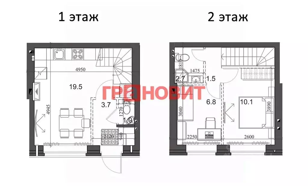 2-к кв. Новосибирская область, Новосибирский район, Мичуринский ... - Фото 1
