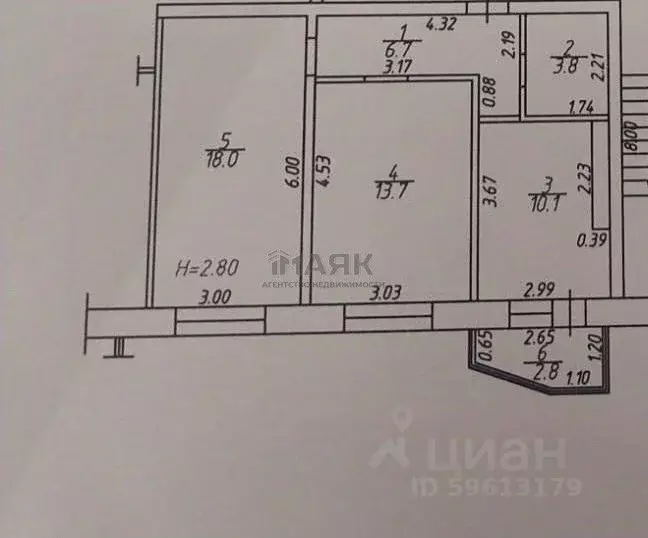 2-к кв. Краснодарский край, Анапа ул. Ленина, 180к8 (55.1 м) - Фото 1