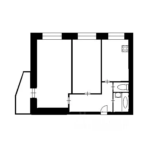 2-к кв. Санкт-Петербург Парашютная ул., 52 (59.4 м) - Фото 2