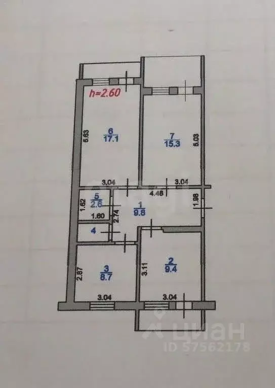 3-к кв. Дагестан, Махачкала ул. Абдулхакима Исмаилова, 48А (73.5 м) - Фото 0
