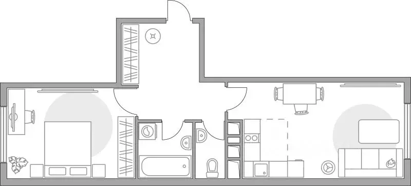 2-к кв. Московская область, Долгопрудный Гранитный мкр, Бригантина ... - Фото 1