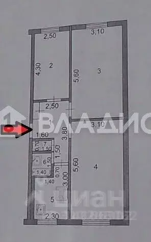 3-к кв. Белгородская область, Шебекинский муниципальный округ, пос. ... - Фото 2