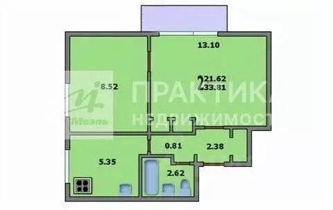2-к кв. Москва Ленинградское ш., 112к4 (33.4 м) - Фото 1