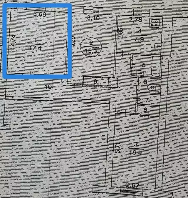 Комната Челябинская область, Челябинск Каслинская ул., 25 (17.5 м) - Фото 2