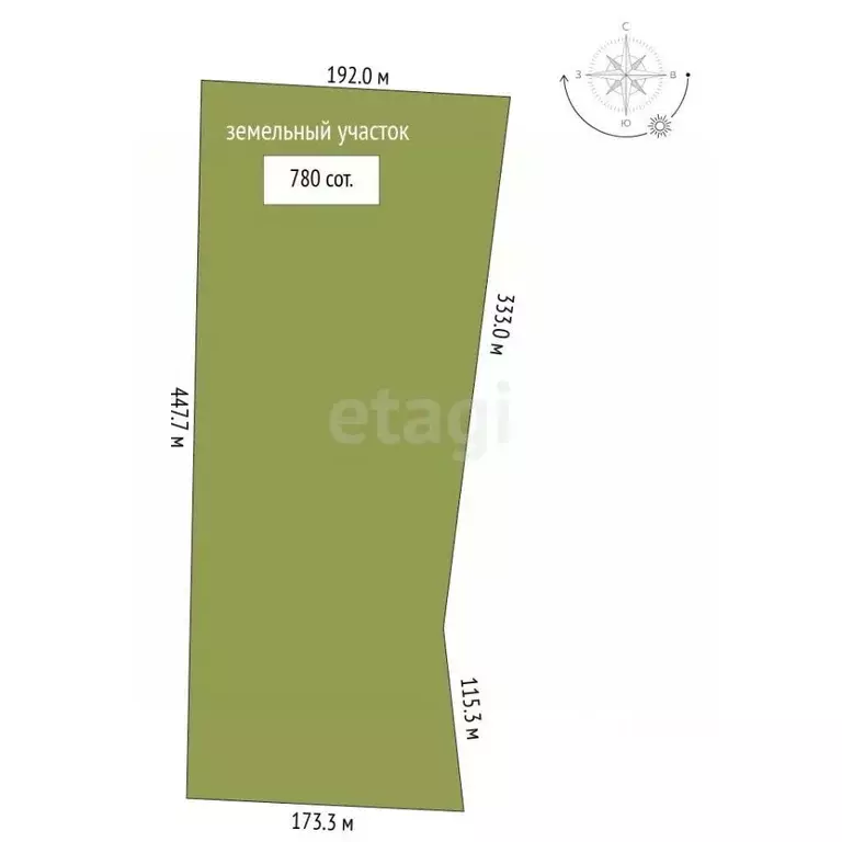 Участок в Оренбургская область, Оренбургский район, Красноуральский ... - Фото 2