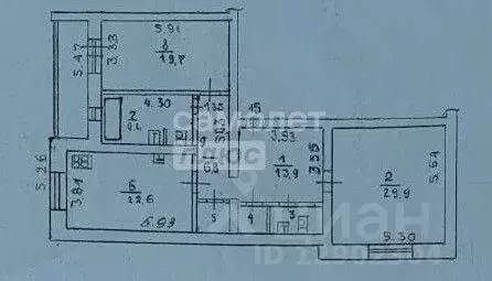 2-к кв. Липецкая область, Липецк Горняцкая ул., 4 (108.9 м) - Фото 2