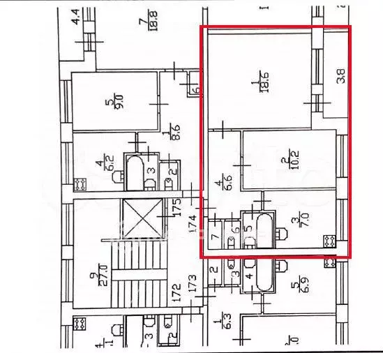 2-к. квартира, 46,4 м, 8/9 эт. - Фото 0
