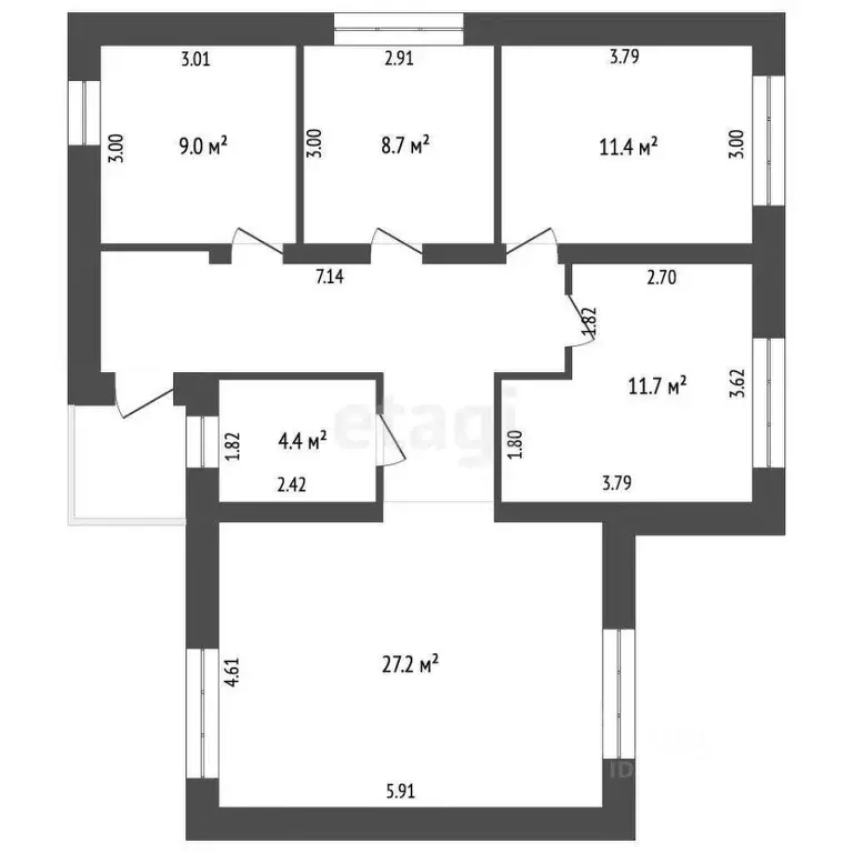 Дом в Калужская область, Дзержинский район, с. Дворцы  (93 м) - Фото 2