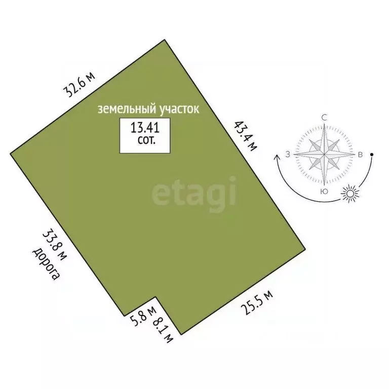 Участок в Смоленская область, Смоленск ш. Рославльское, 7 (1341.0 ... - Фото 2