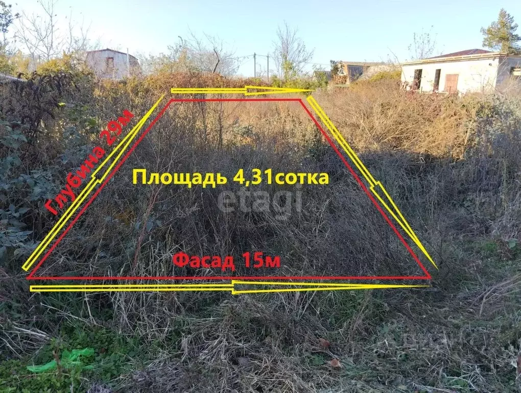 Участок в Краснодарский край, Темрюк Стимул СОТ, ул. Садовая, 12 (4.31 ... - Фото 0