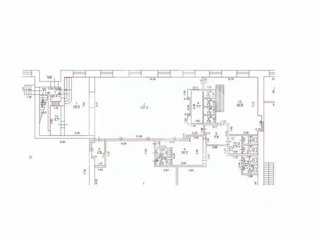 Помещение свободного назначения в Москва Холодильный пер., 3к1с3 (227 ... - Фото 2