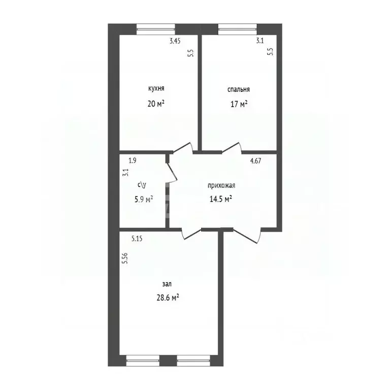 2-к кв. Дагестан, Дербент ул. Николая Гоголя, 52Е (86.0 м) - Фото 2