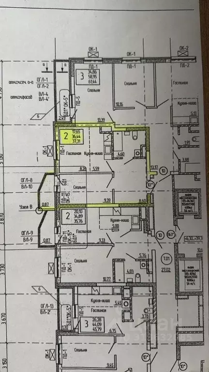 2-к кв. Башкортостан, Уфа просп. Дружбы Народов, 47 (37.3 м) - Фото 1