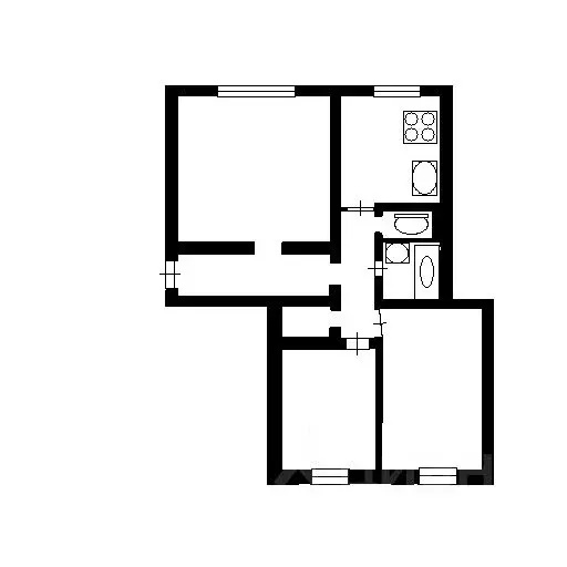 3-к кв. Омская область, Омск просп. Мира, 57Б (67.0 м) - Фото 1