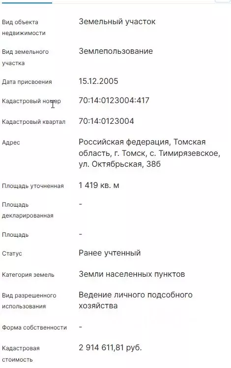 Участок в Томская область, Томск с. Тимирязевское, Октябрьская ул., ... - Фото 2