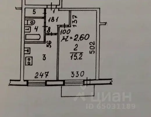 1-к кв. Волгоградская область, Волжский Пионерская ул., 4 (28.6 м) - Фото 1