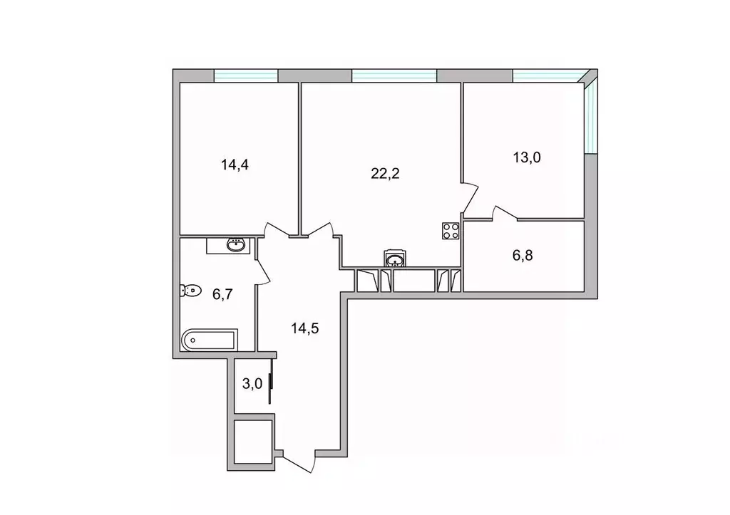 2-к кв. Рязанская область, Рязань Московский р-н, проезд 4-й ... - Фото 2