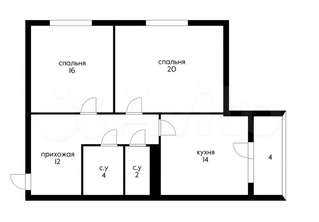 2-к. квартира, 70 м, 3/17 эт. - Фото 0