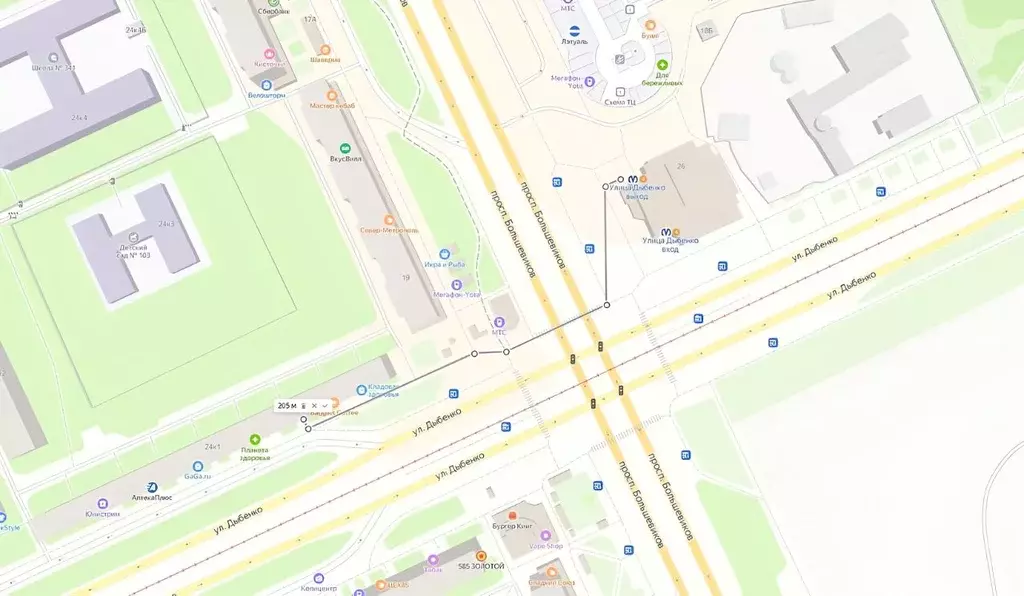 Торговая площадь в Санкт-Петербург ул. Дыбенко, 24К1 (29 м) - Фото 1