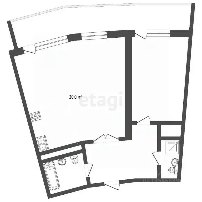 2-к кв. Крым, Ялта муниципальный округ, Ливадия пгт ул. Виноградная, ... - Фото 1