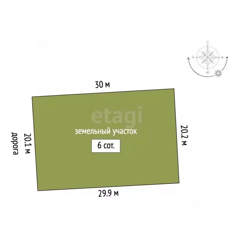 Участок в Крым, Симферопольский район, с. Мирное ул. Романа Филипова ... - Фото 2