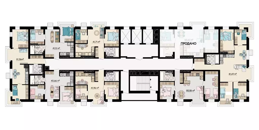 4-к кв. Приморский край, Владивосток ул. Мусоргского, 72/2 (81.9 м) - Фото 2