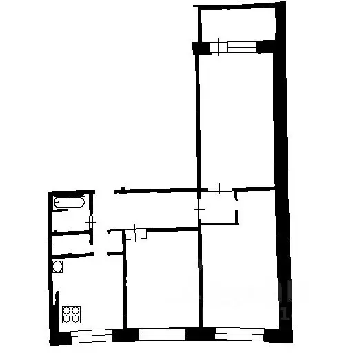 3-к кв. Башкортостан, Уфа ул. Георгия Мушникова, 9 (48.8 м) - Фото 2