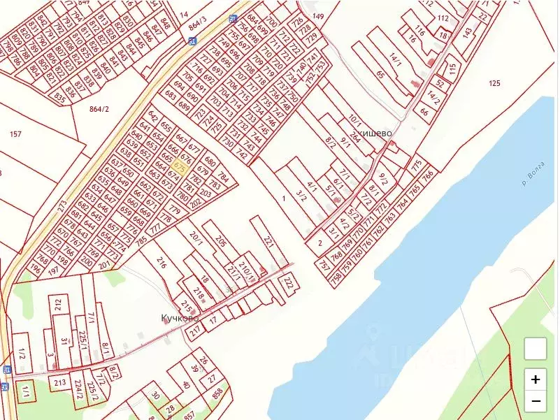 Участок в Тверская область, Старицкий муниципальный округ, д. Кучково  ... - Фото 2