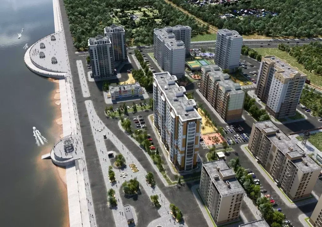 1-к кв. Амурская область, Благовещенск Лазурный Берег жилой комплекс ... - Фото 2