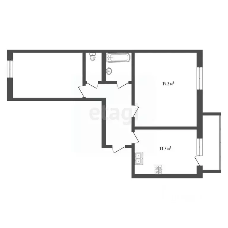 2-к кв. Ярославская область, Ярославль ул. Александра Додонова, 4к4 ... - Фото 2