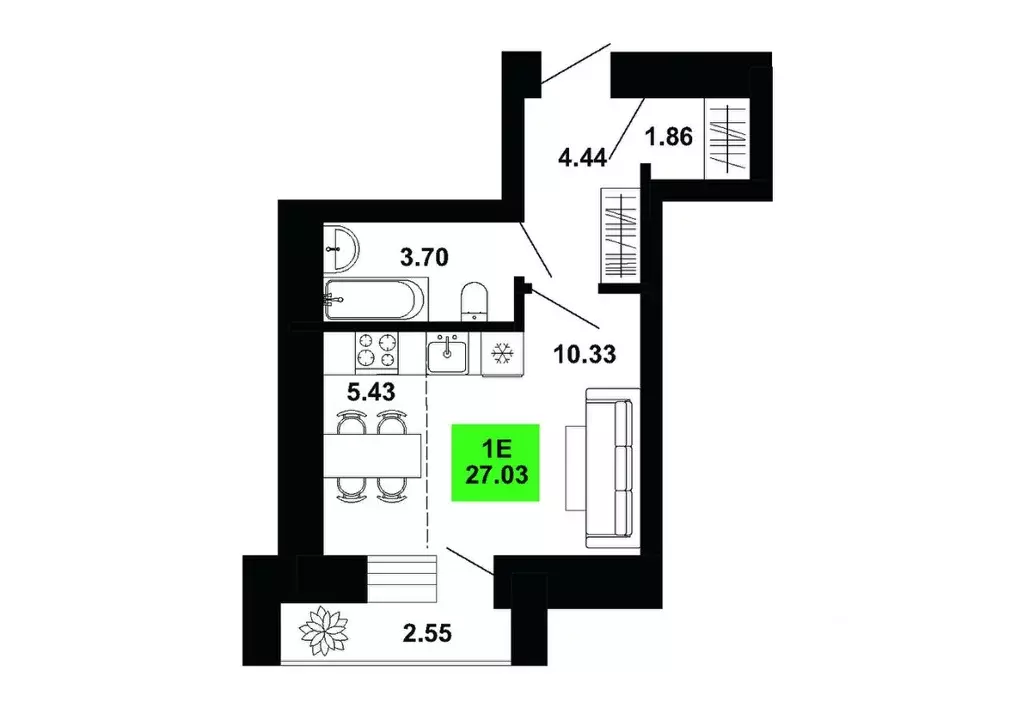 Студия Кировская область, Кирово-Чепецкий район, Федяковское с/пос, д. ... - Фото 1