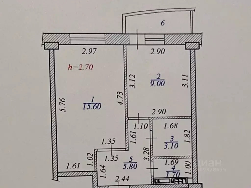 1-к кв. Чувашия, Чебоксары Ярославская ул., 72 (36.0 м) - Фото 0