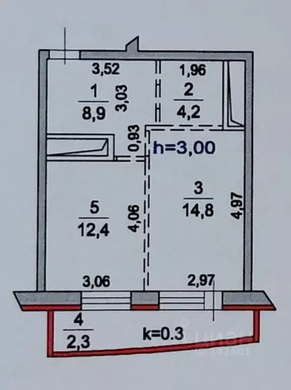 1-к кв. Московская область, Люберцы городской округ, Октябрьский пгт ... - Фото 2
