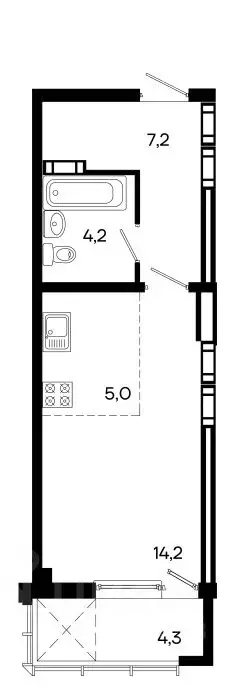 Студия Крым, Симферополь ул. Севастопольская, 41/8 (35.7 м) - Фото 0