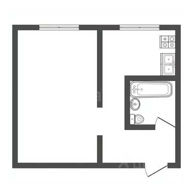 1-к кв. Владимирская область, Ковровский муниципальный округ, пос. ... - Фото 1