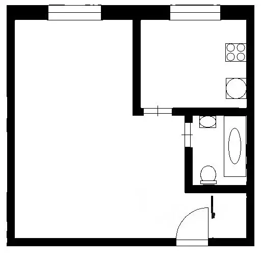 1-к кв. Тульская область, Тула ул. Болдина, 7 (31.4 м) - Фото 2