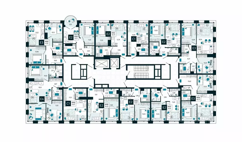 2-к кв. Тульская область, Тула ул. Чмутова, 158/2 (55.66 м) - Фото 2