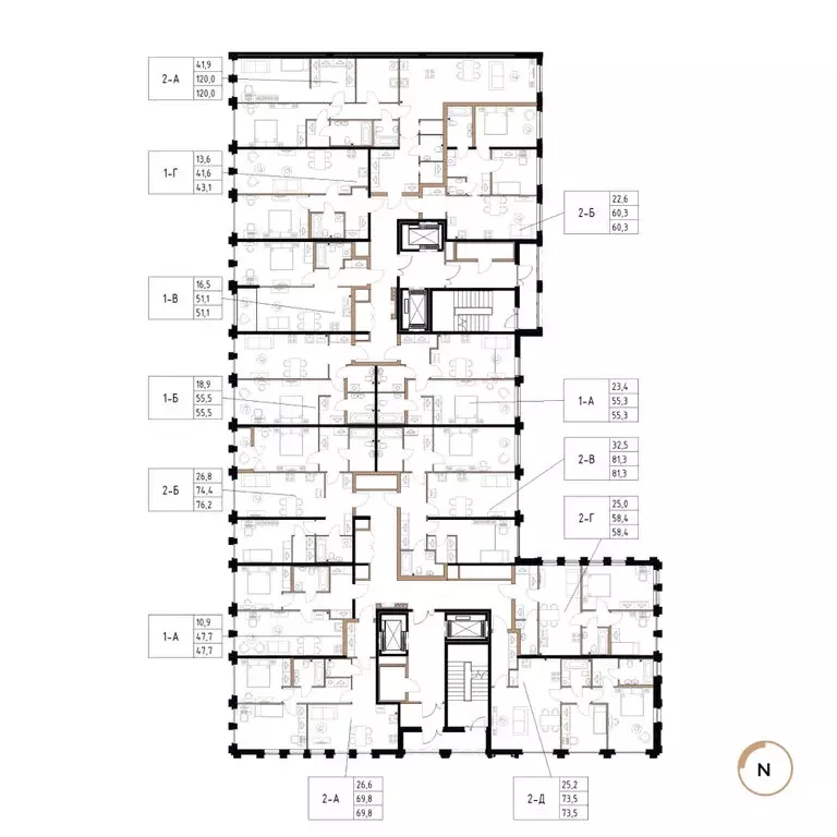 2-комнатная квартира: Череповец, Рыбинская улица, 69 (58.4 м) - Фото 1