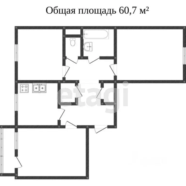 3-к кв. Свердловская область, Нижний Тагил ул. Зари, 107 (60.4 м) - Фото 0