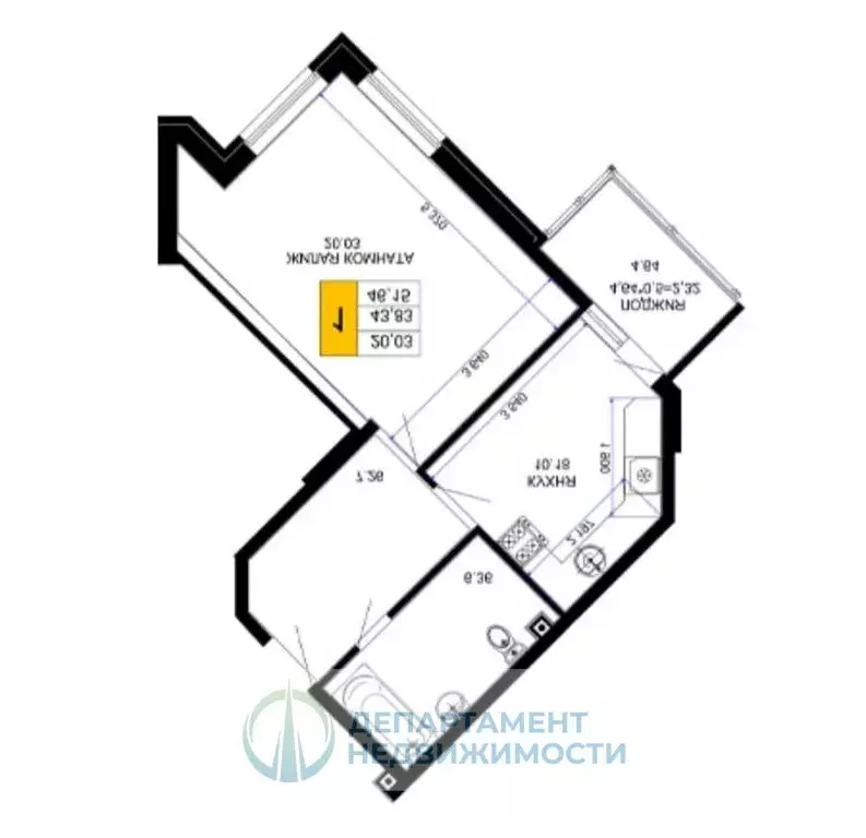 1-комнатная квартира: Краснодар, микрорайон 2-я Площадка, улица ... - Фото 1