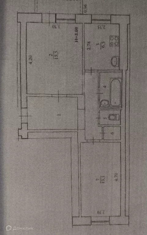 Продаётся 2-к квартира, 51.3 м - Фото 0