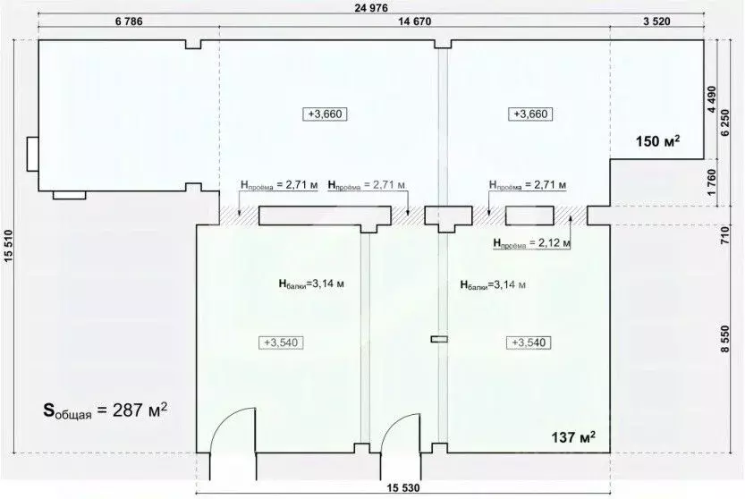 Помещение свободного назначения в Москва Лесная ул., 20с1 (270 м) - Фото 2