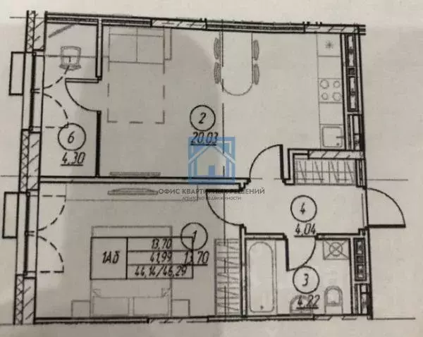 2-к кв. Пензенская область, Пенза ул. 65-летия Победы, 24 (46.3 м) - Фото 2