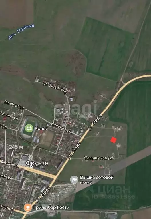 Участок в Крым, Сакский район, с. Фрунзе ул. Таврическая (10.0 сот.) - Фото 2