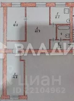 3-к кв. Марий Эл, Медведевский район, Краснооктябрьский городское ... - Фото 2