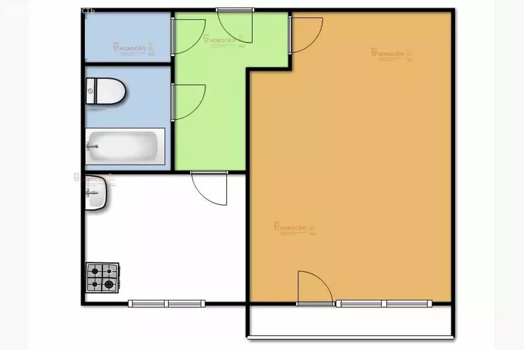 1-комнатная квартира: Екатеринбург, Автомагистральная улица, 23 (29 м) - Фото 1